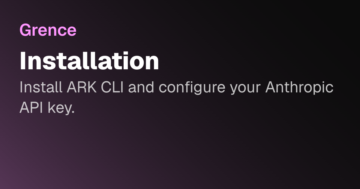 Installation